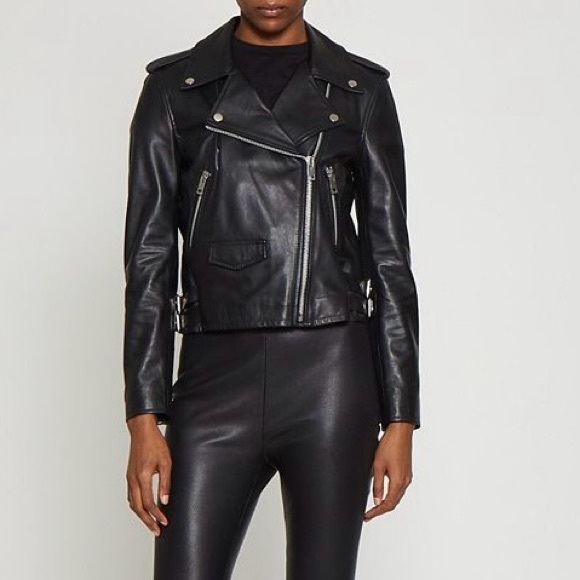 Walter Baker Jackets & Blazers - Walter Baker Classic Black Lambskin Biker Jacket